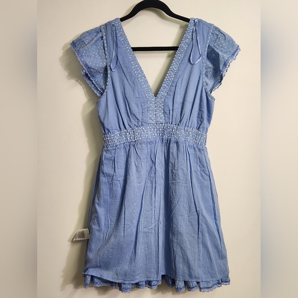Adrianna Papell Blue Tiered Women's Dress Size 8.  #A14 - Picture 7 of 16